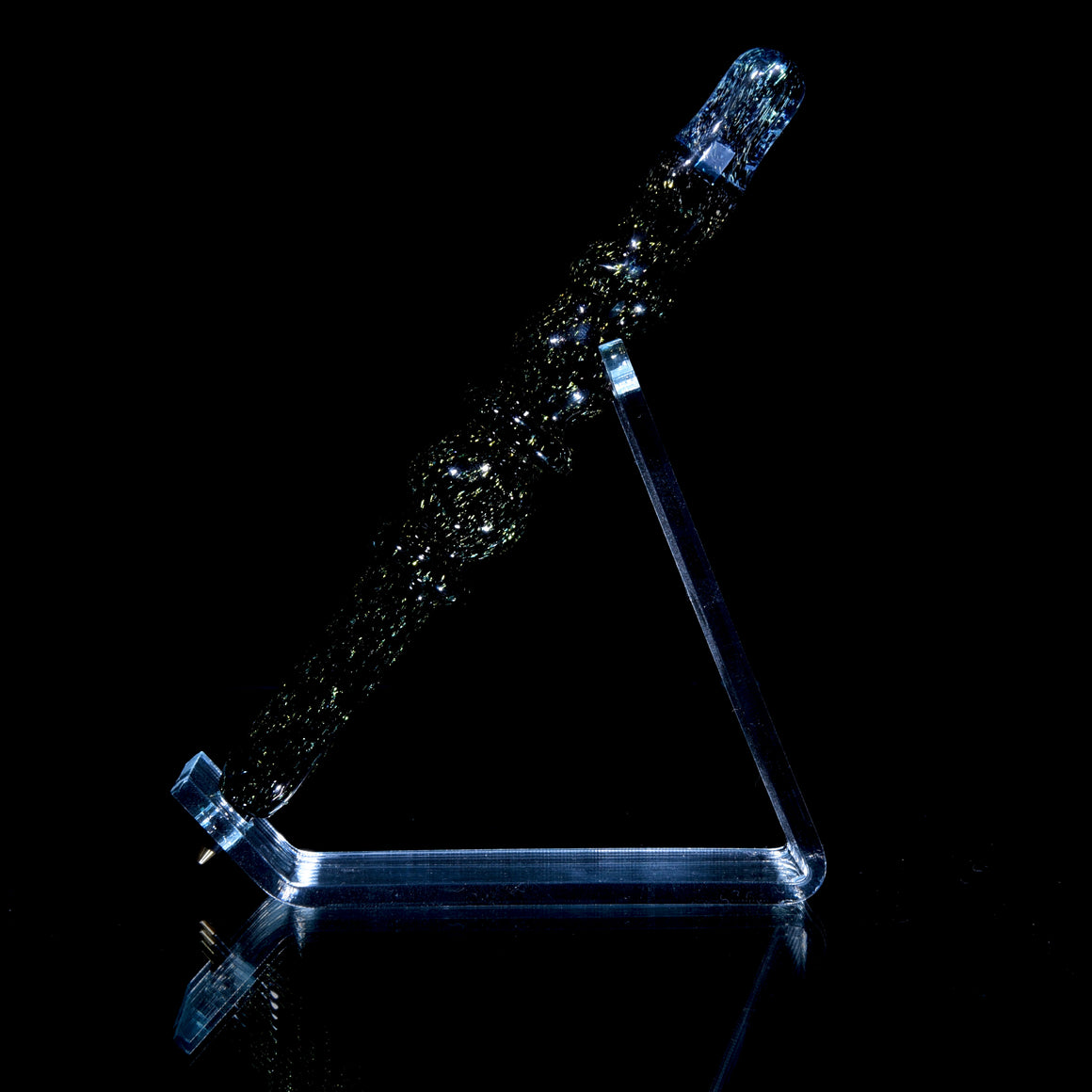 Dichroic Glass Pen w/ Refillable Bic Ballpoint Tip - CFL Potion