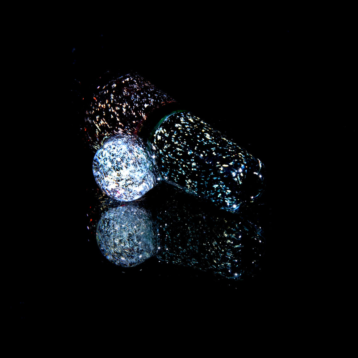 Short Dichroic Blunt/Joint Tip - Red Elvis