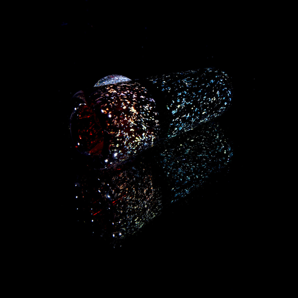 Short Dichroic Blunt/Joint Tip - Red Elvis