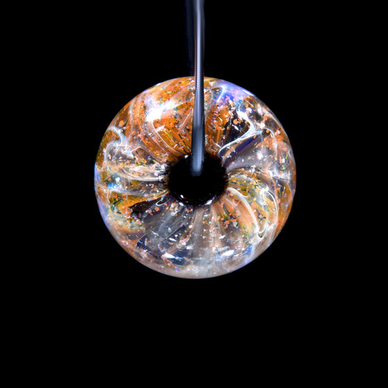 Round Fumed Crushed Opal Bead/Pendant