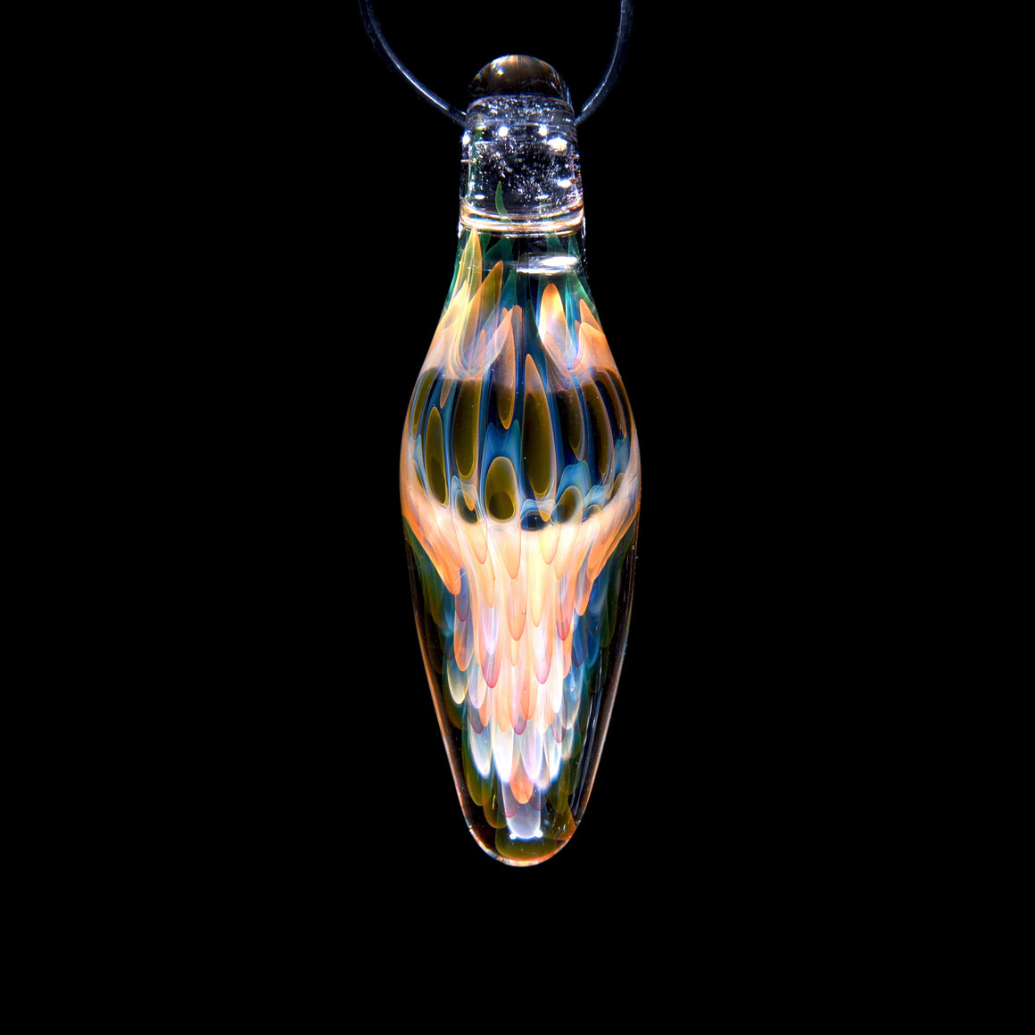 Large Fume Implosion Teardrop Pendant