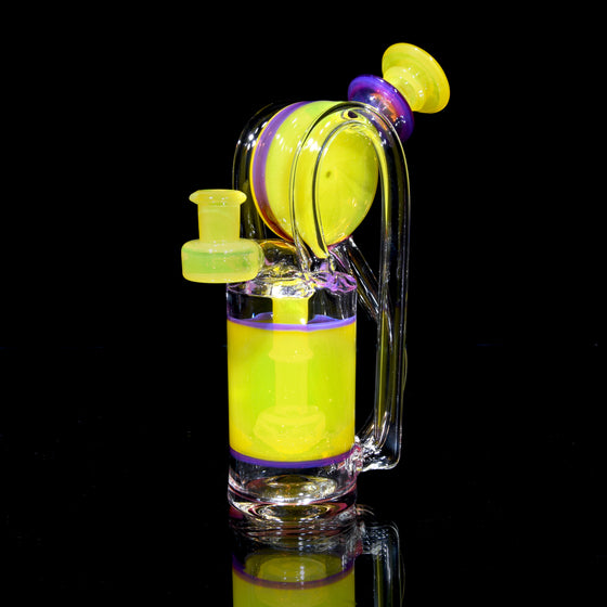 Double Vertical Bottle Recycler - Lemon Drop/Royal Jelly - 10mm Female