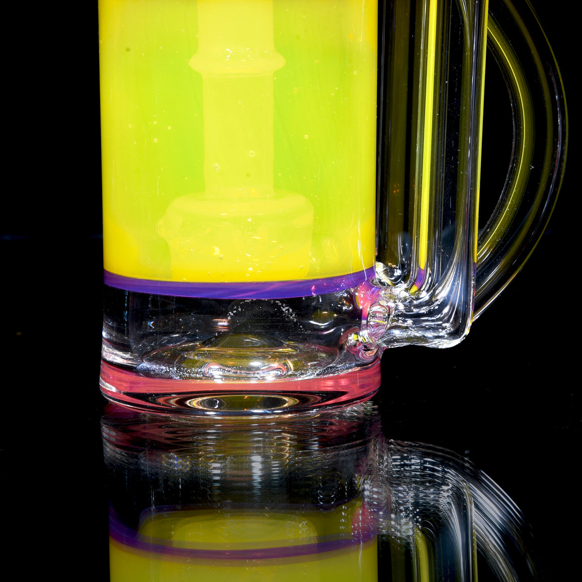 Double Vertical Bottle Recycler - Lemon Drop/Royal Jelly - 10mm Female