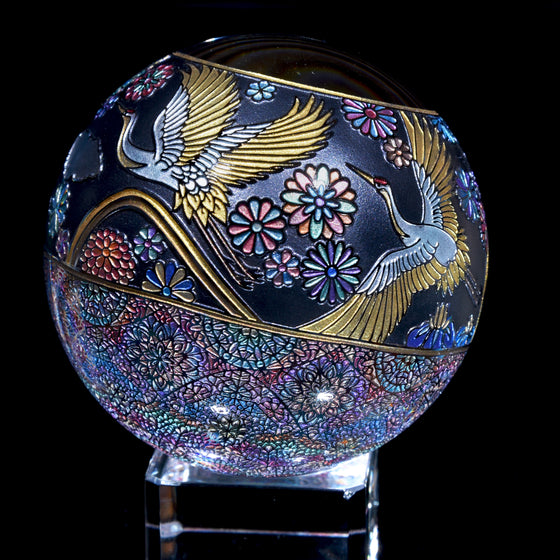 "Flowers Blooming Beyond" Kaleidoscope Marble (Borosilicate) - ~2.7"