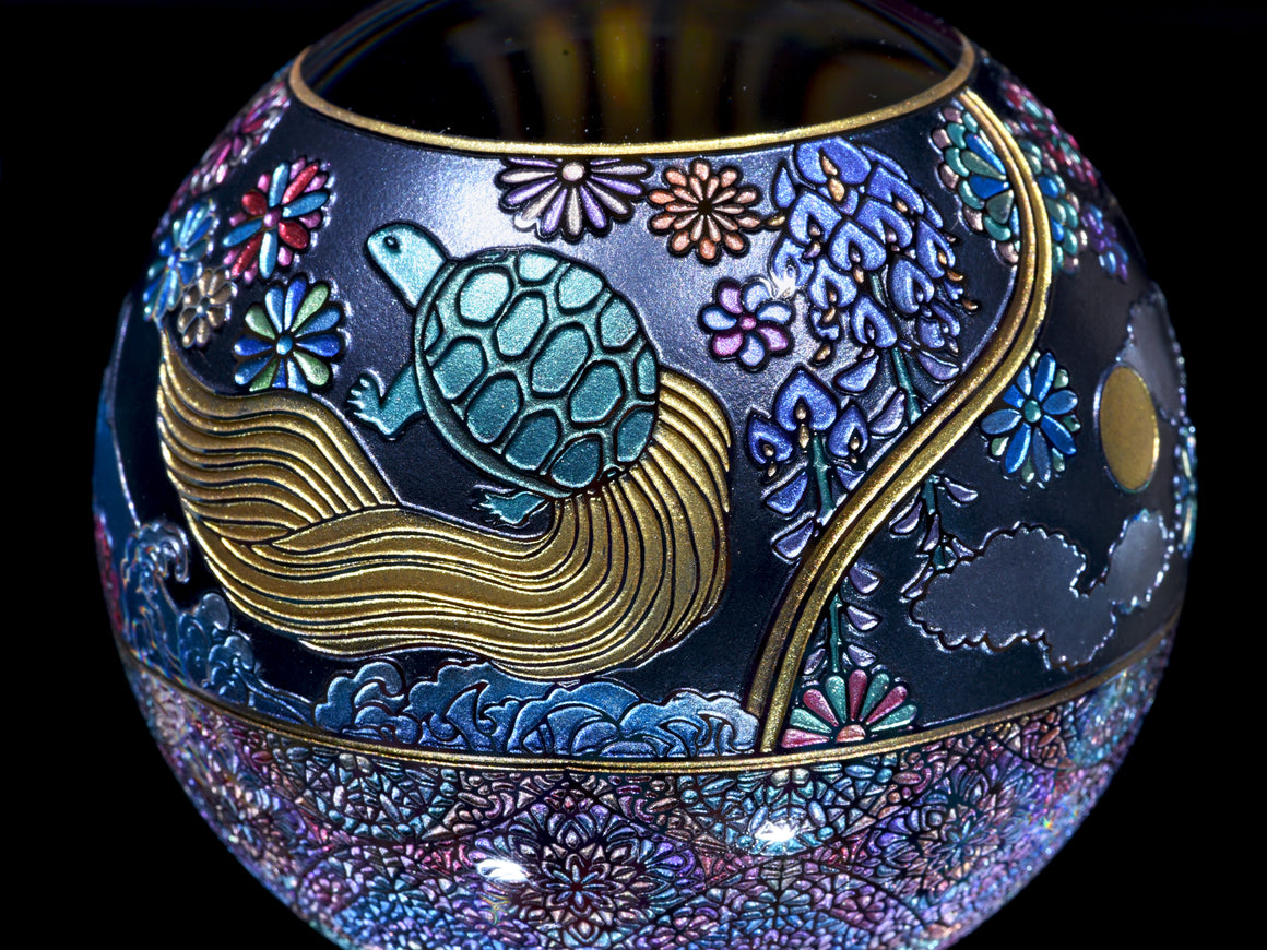 "Flowers Blooming Beyond" Kaleidoscope Marble (Borosilicate) - ~2.7"