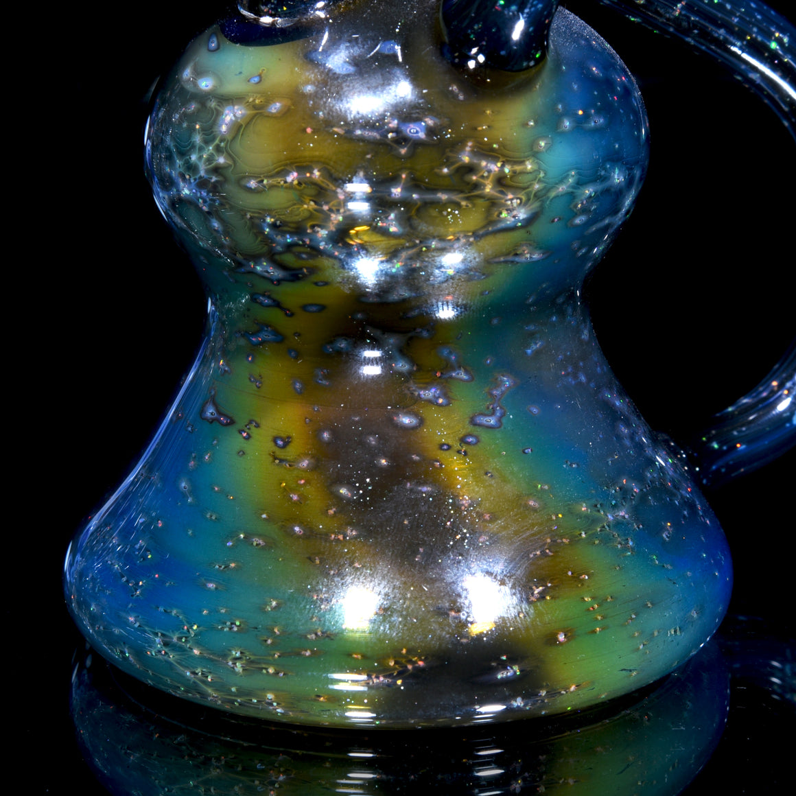 Full Crushed Opal Galaxy Fume Double-Uptake Klein Recycler - 14mm Female