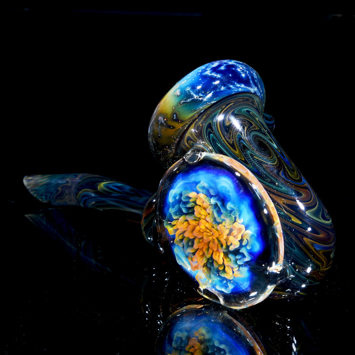 Crushed Opal & Galaxy Fume Fold Sherlock w/ Fume Reti Lotus Kickstand