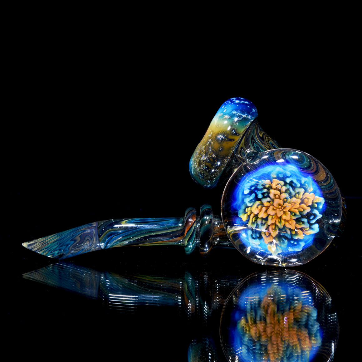 Crushed Opal & Galaxy Fume Fold Sherlock w/ Fume Reti Lotus Kickstand