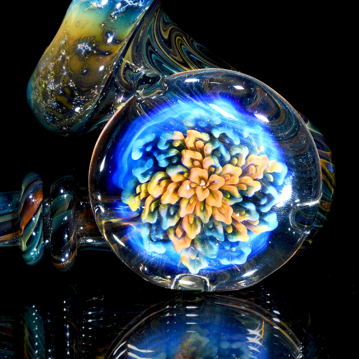 Crushed Opal & Galaxy Fume Fold Sherlock w/ Fume Reti Lotus Kickstand