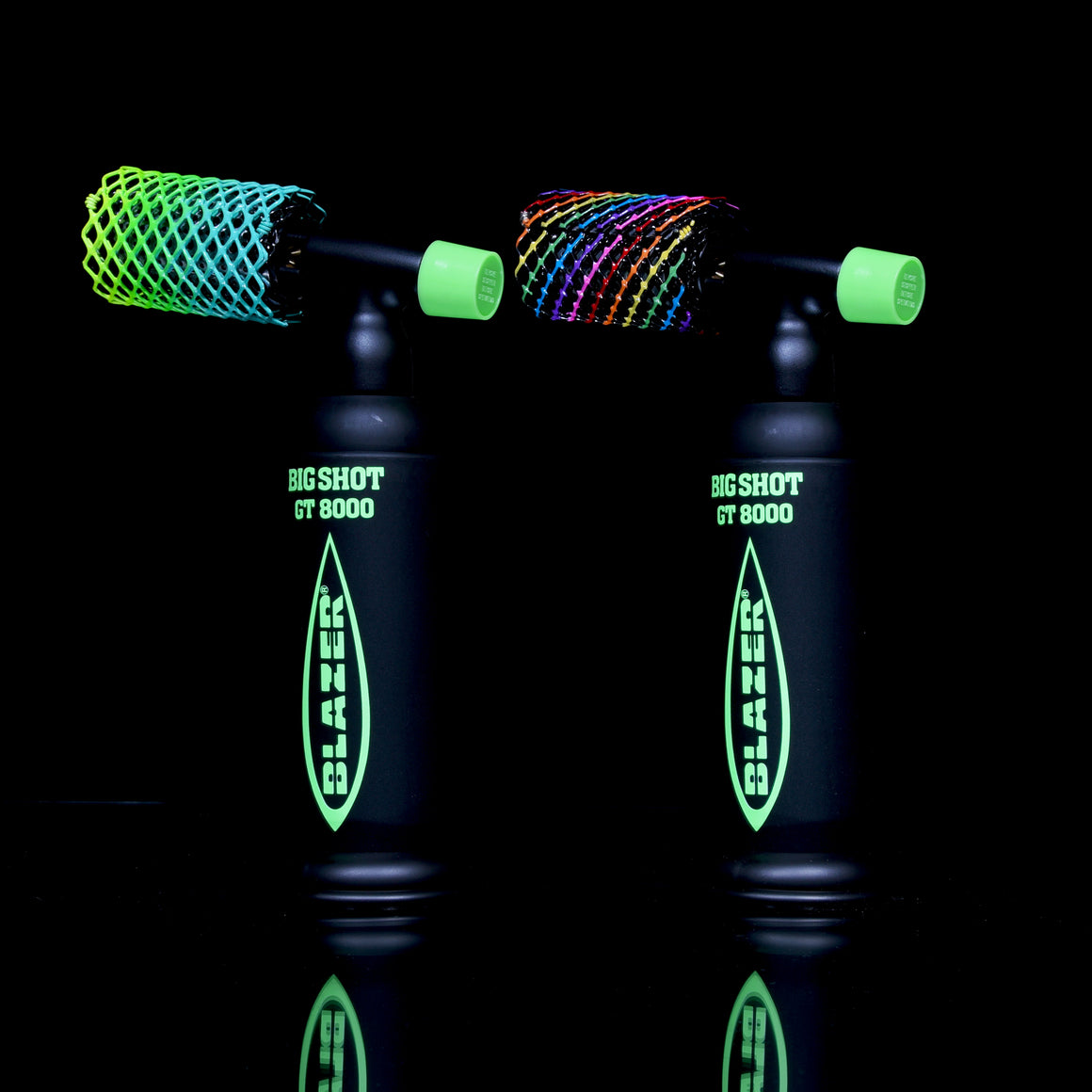 Limited Edition - UV Reactive Green Big Shot GT8000 Butane Torch w/ Removable Stand (Made in Japan)