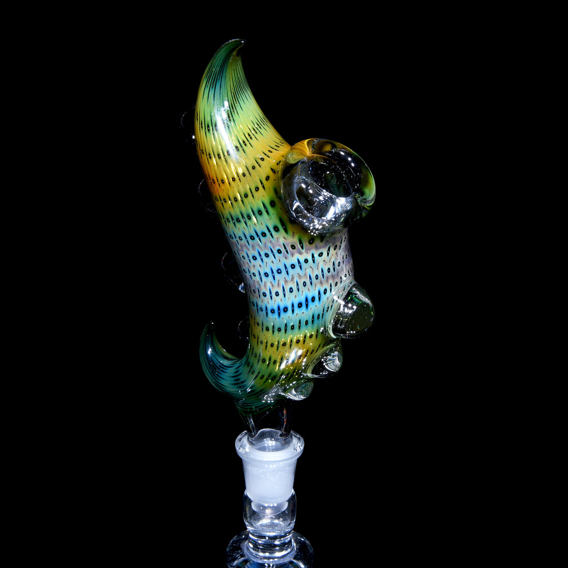 Sculpted Bubble Trap Slide w/ Matching Base - 14mm Male