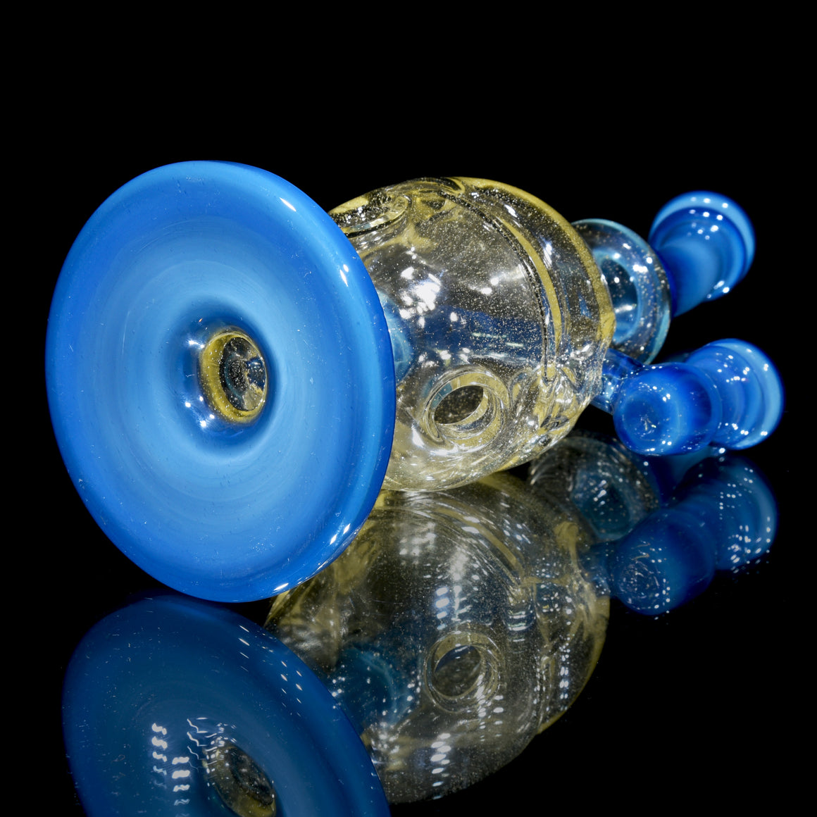 CFL Reactive "Dregg" Drained Faberge Egg Recycler - Blue Slyme/Serum- 10mm Female