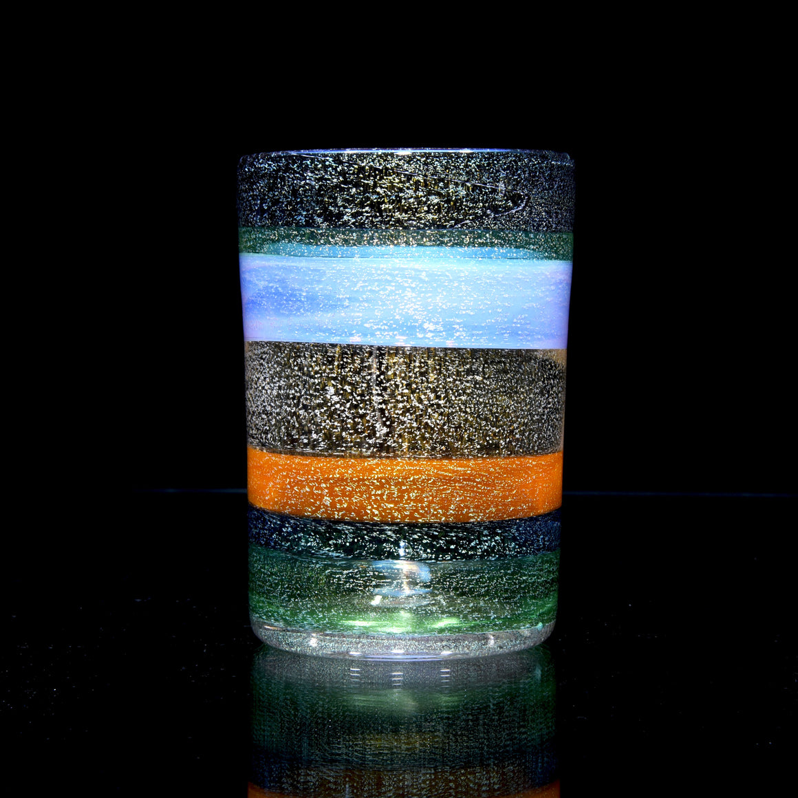 Multicolor Dichro Encalmo Pint Glass