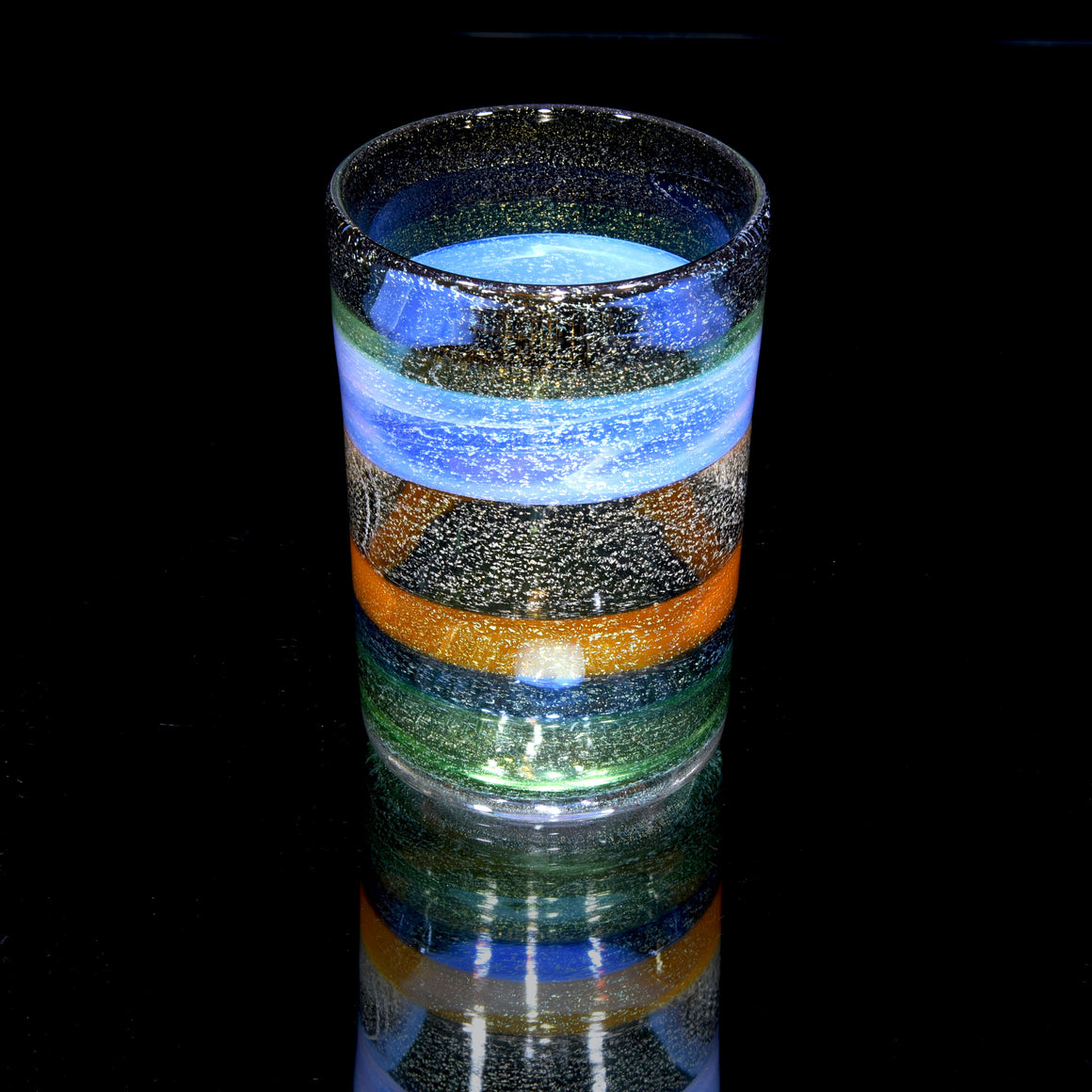 Multicolor Dichro Encalmo Pint Glass