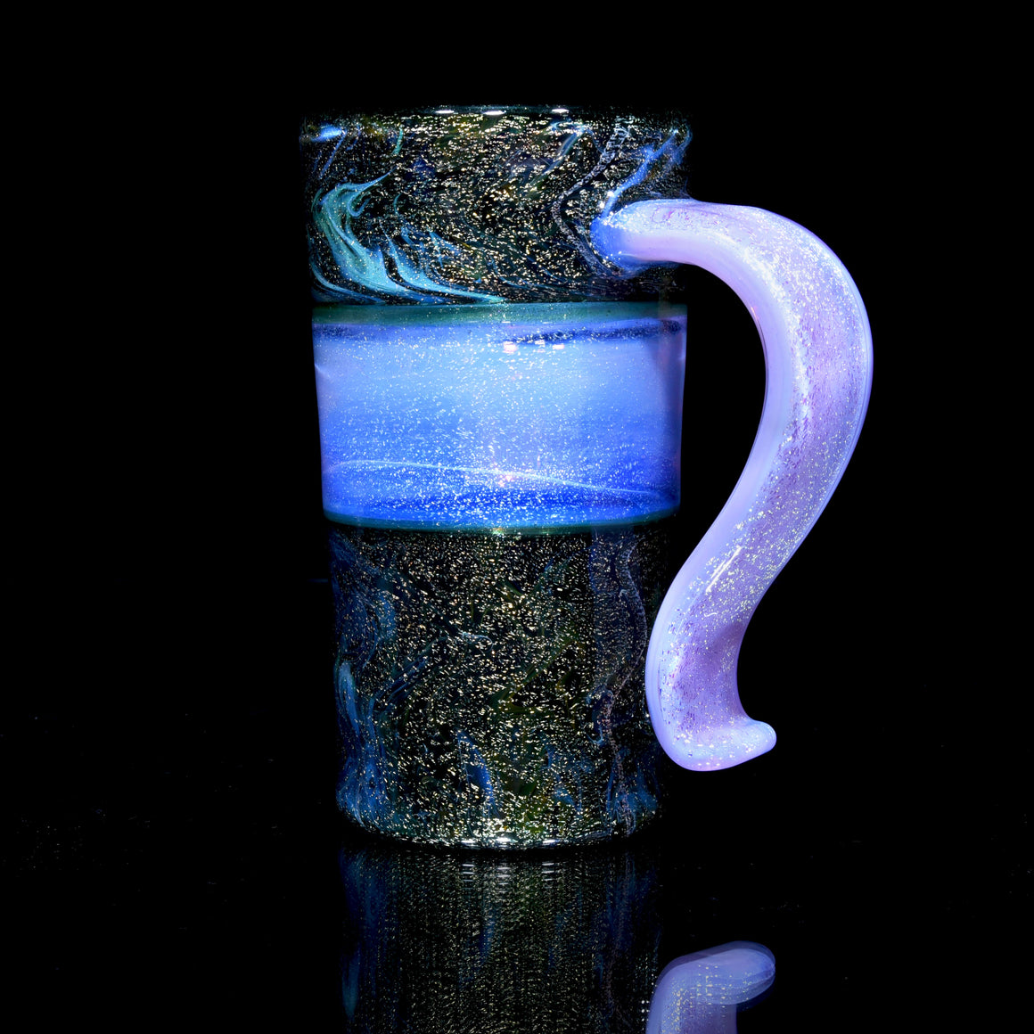XL Dichroic Mug w/ Opal - Pink Slyme