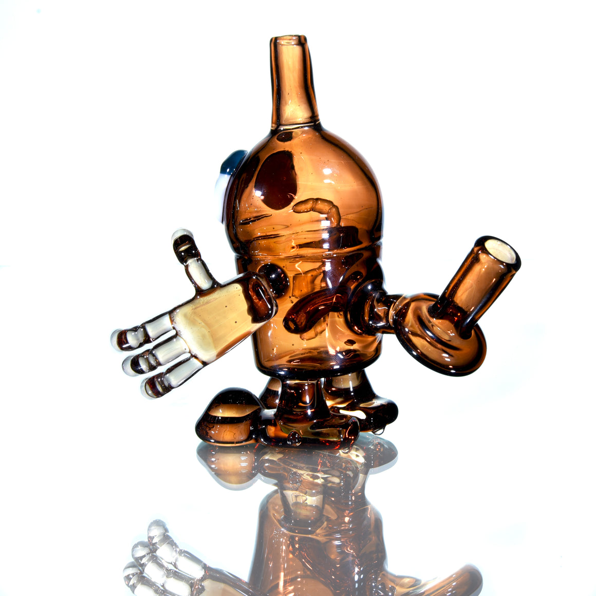 Full-size Robo-kun w/ Matching Cap - Amber Brown - 10mm Female