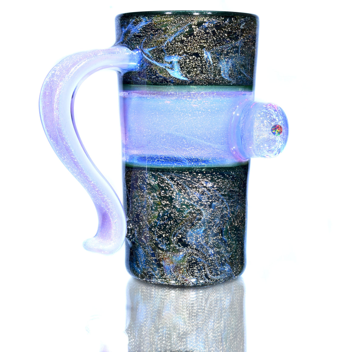 XL Dichroic Mug w/ Opal - Pink Slyme