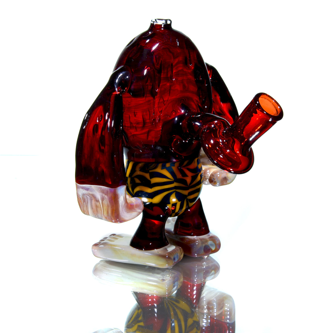 "Aka-Oni" Fully-worked Red Cyclops Yeti with Matching Cap - 10mm Female
