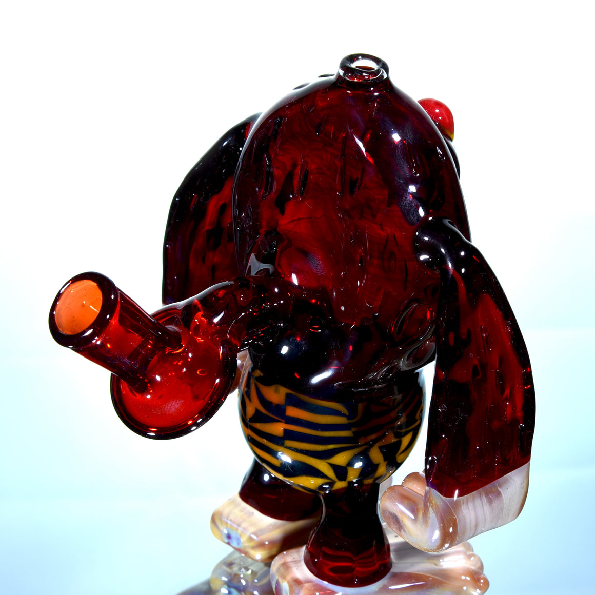 "Aka-Oni" Fully-worked Red Cyclops Yeti with Matching Cap - 10mm Female