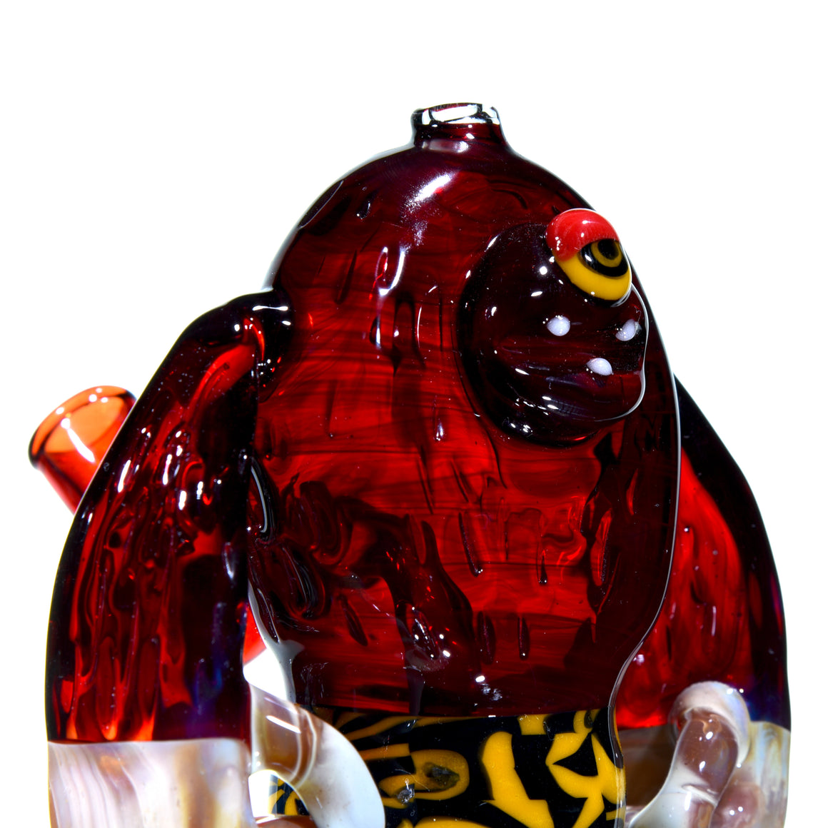 "Aka-Oni" Fully-worked Red Cyclops Yeti with Matching Cap - 10mm Female