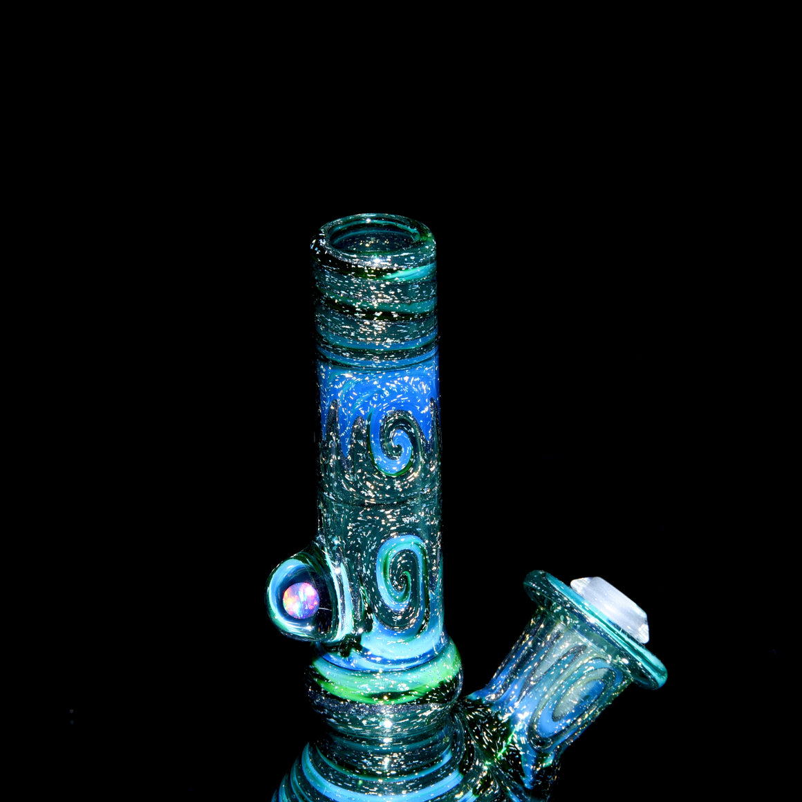 Full Green Dichro Mini-tube w/ Removeable Downstem - 10mm Female