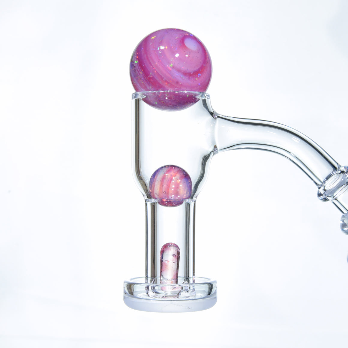 Heady 7-piece Opal Slurper Set - Crushed Opal Karmaline over Ghost