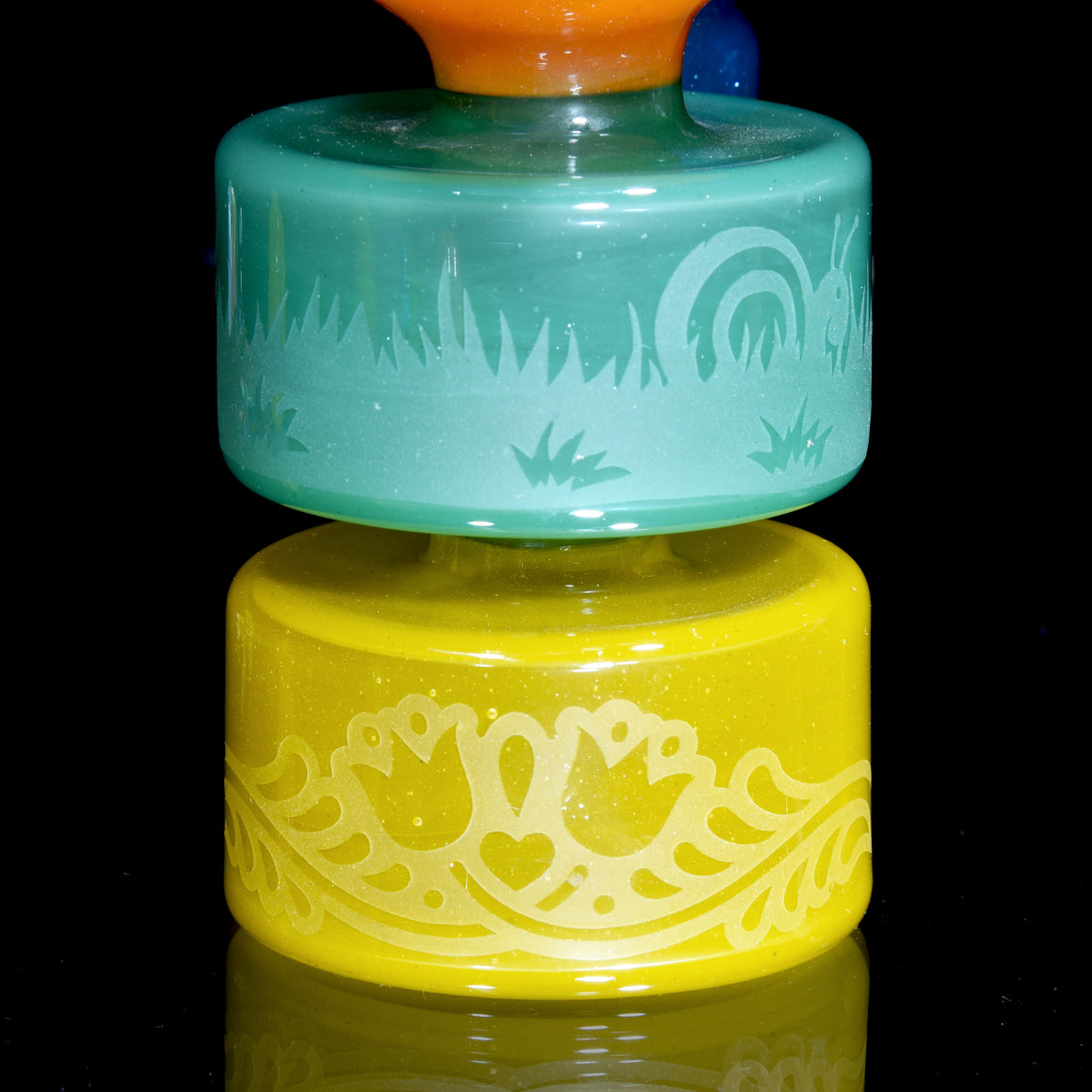 Sandblasted Dome Puck Colorform Rig - Pastel - 14mm Female