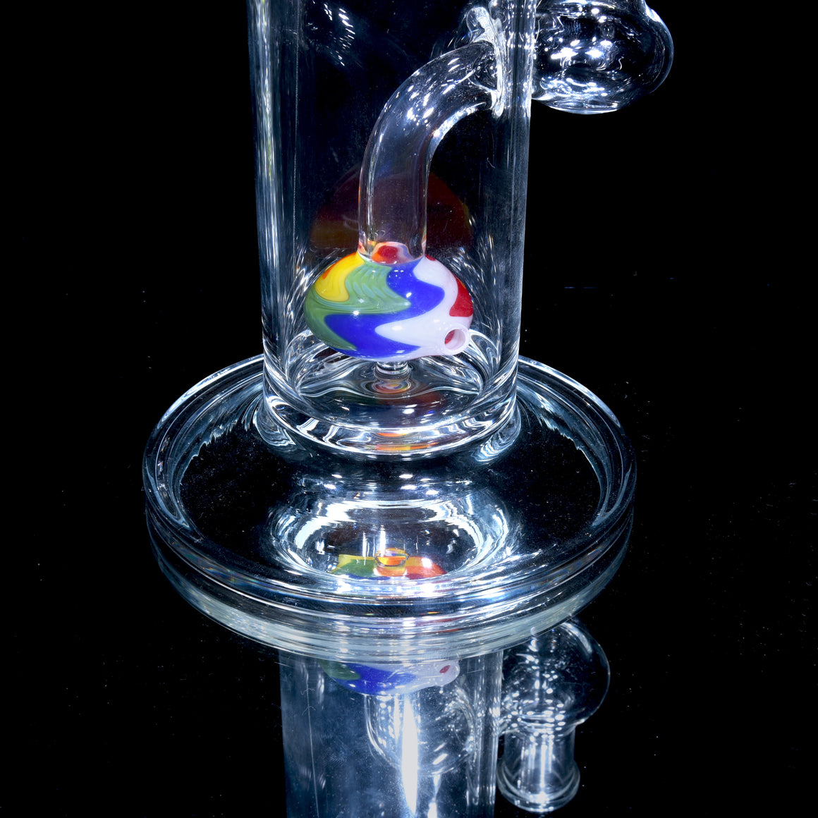 UV Reactive Full-size Worked Shredder Rig - 14mm Female