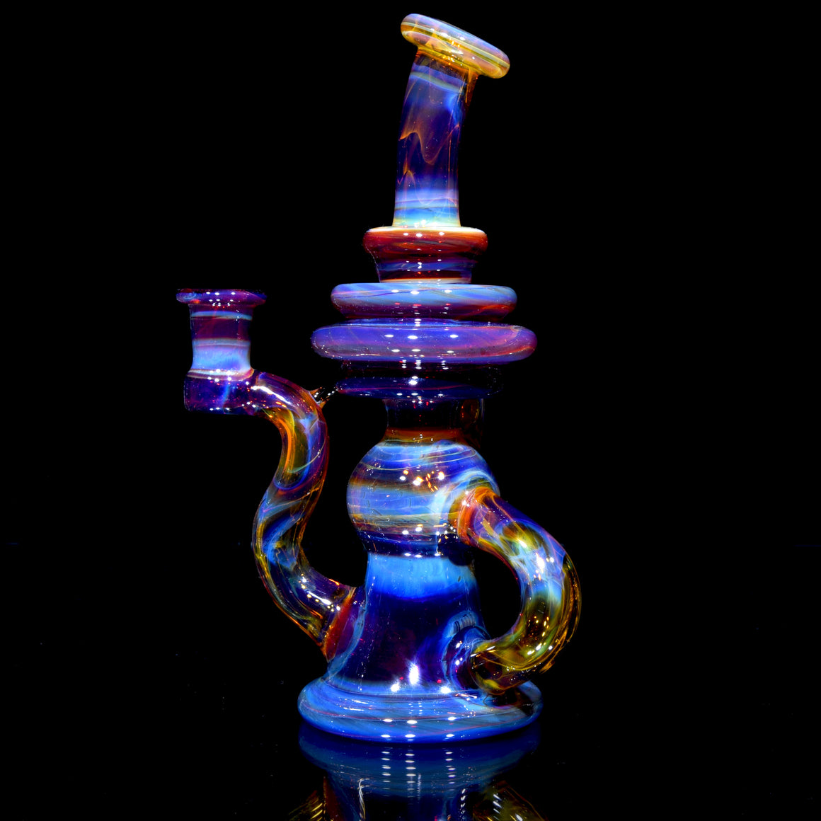 Refined Klein Recycler - NS Yellow/Amber Purple - 10mm Female