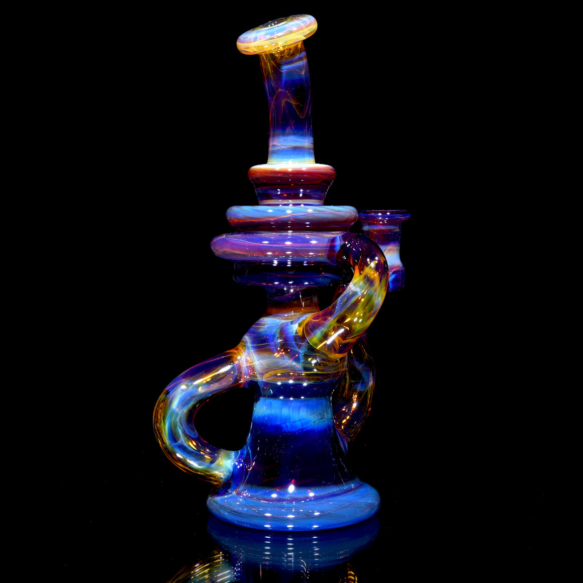 Refined Klein Recycler - NS Yellow/Amber Purple - 10mm Female