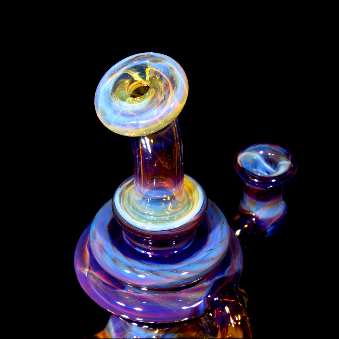 Refined Klein Recycler - NS Yellow/Amber Purple - 10mm Female