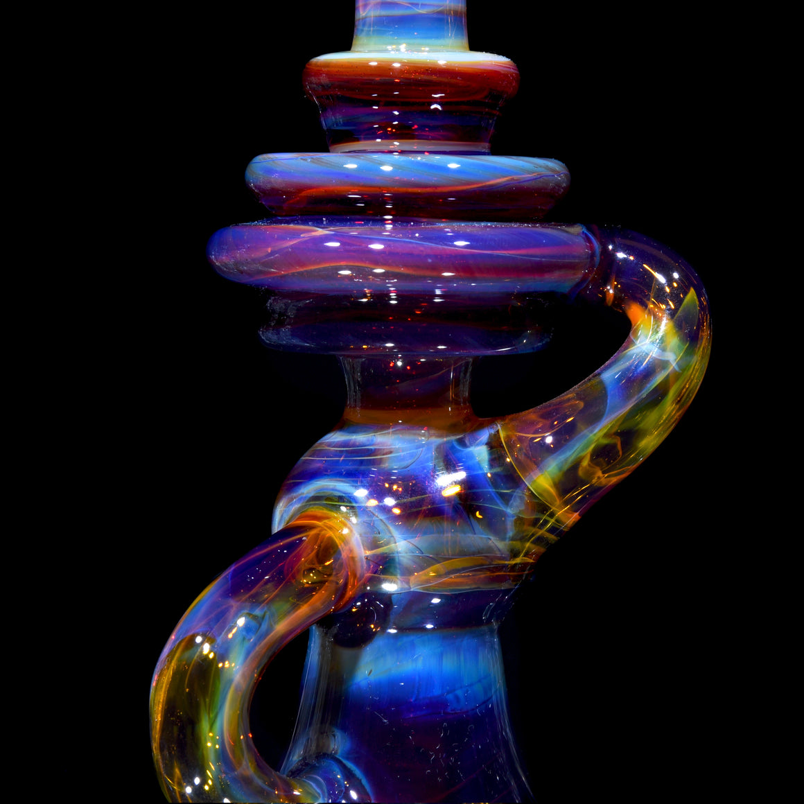 Refined Klein Recycler - NS Yellow/Amber Purple - 10mm Female