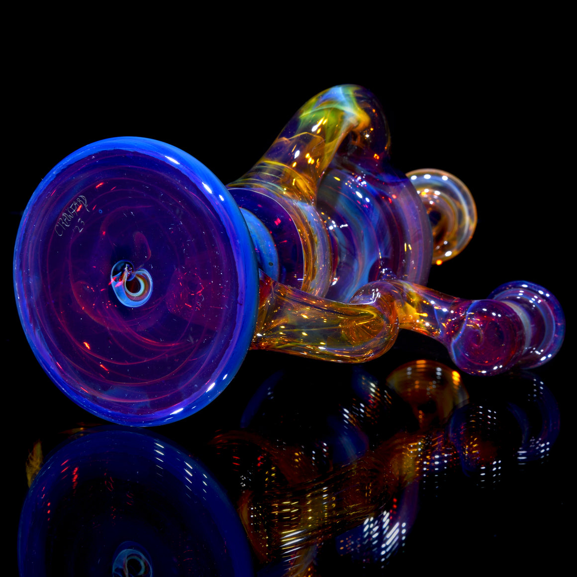 Refined Klein Recycler - NS Yellow/Amber Purple - 10mm Female