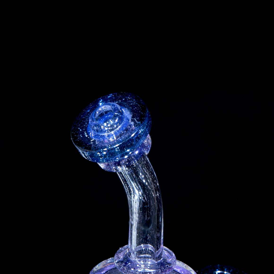 Fully-worked Straight Shredder - CFL Parallax/Blue Stardust - 14mm Female