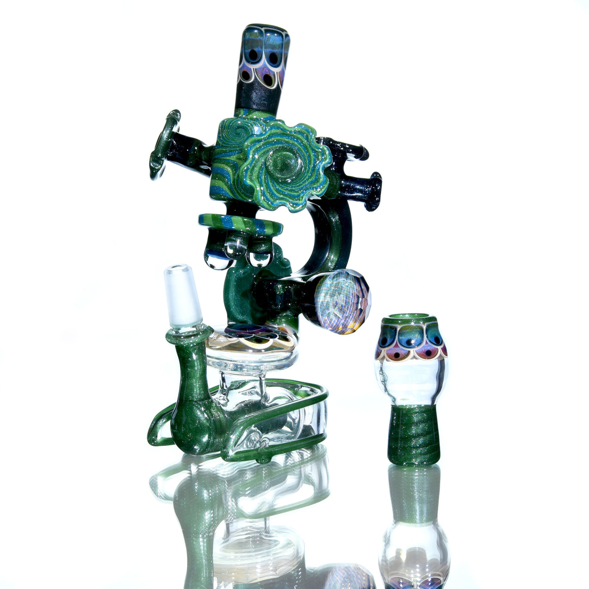 Collab - Darby-inspired Dichroic Linework/Dotstack Microscope - 14mm Male