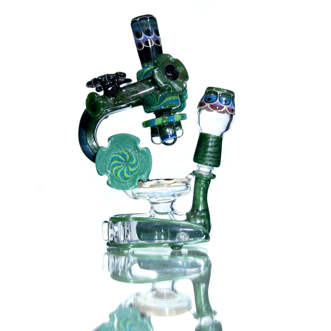 Collab - Darby-inspired Dichroic Linework/Dotstack Microscope - 14mm Male