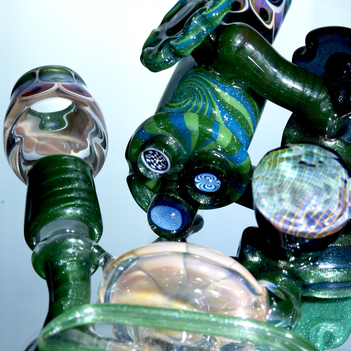 Collab - Darby-inspired Dichroic Linework/Dotstack Microscope - 14mm Male