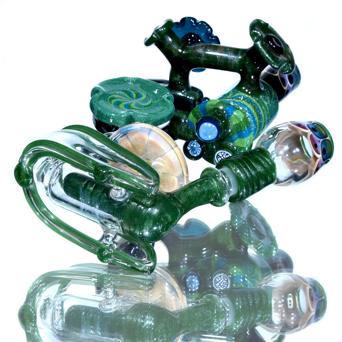 Collab - Darby-inspired Dichroic Linework/Dotstack Microscope - 14mm Male