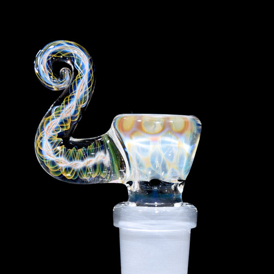 Fumed 4-hole Horned Slide - 18mm