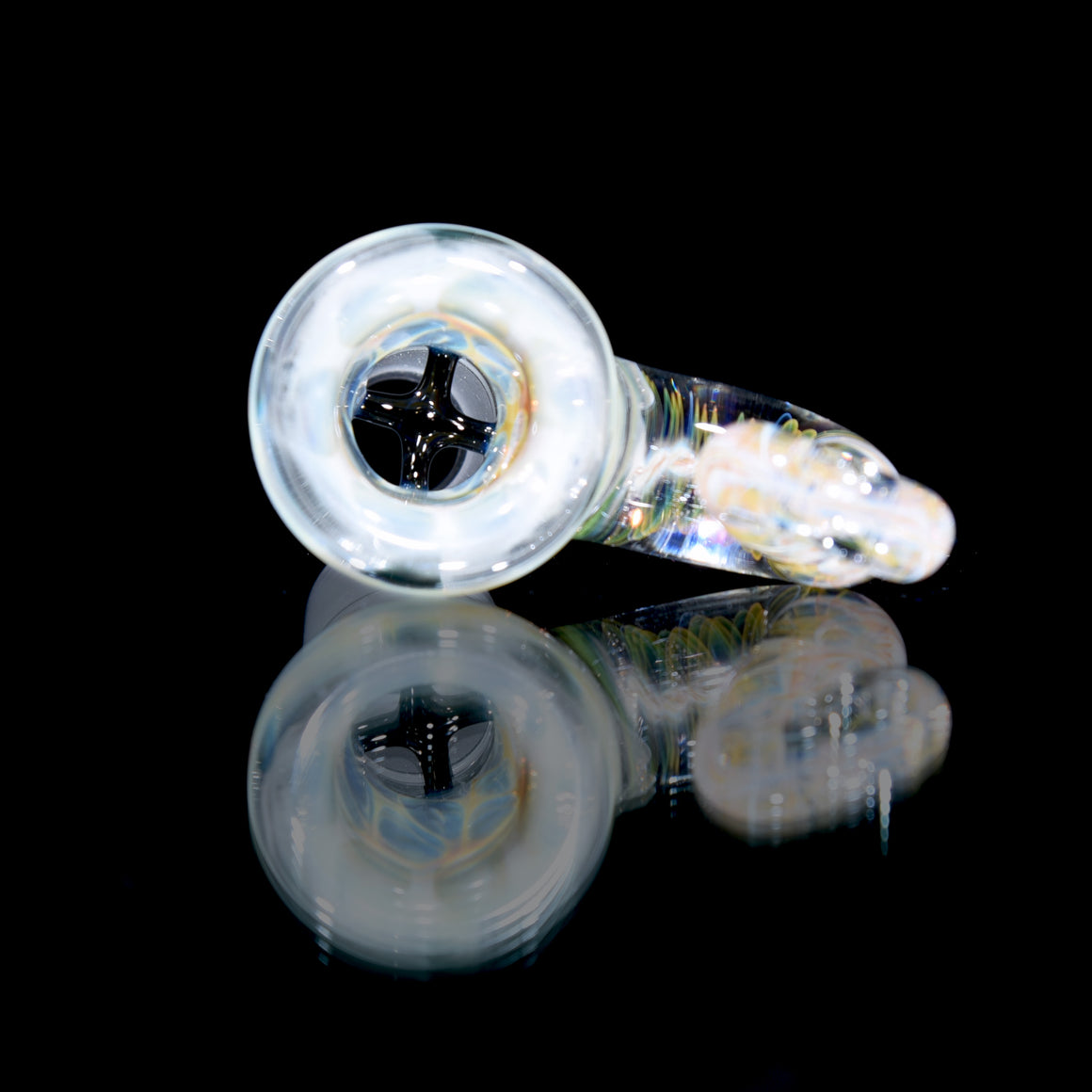 Fumed 4-hole Horned Slide - 18mm