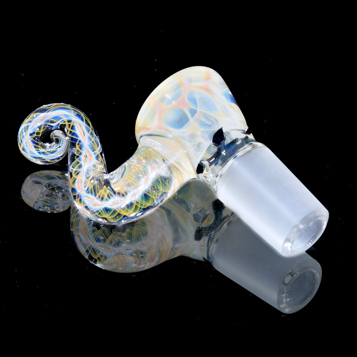 Fumed 4-hole Horned Slide - 18mm