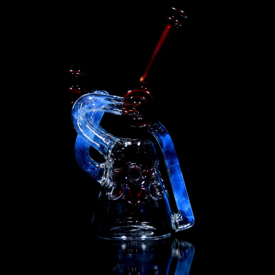 Fab Terp Guzzler Recycler - Dense Phoenix over Bronze/Ghost - 10mm Female