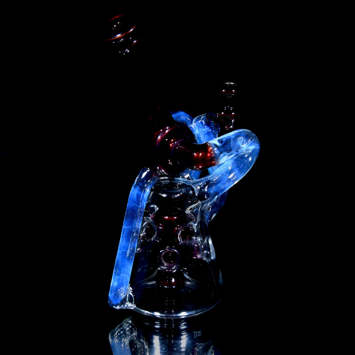 Fab Terp Guzzler Recycler - Dense Phoenix over Bronze/Ghost - 10mm Female