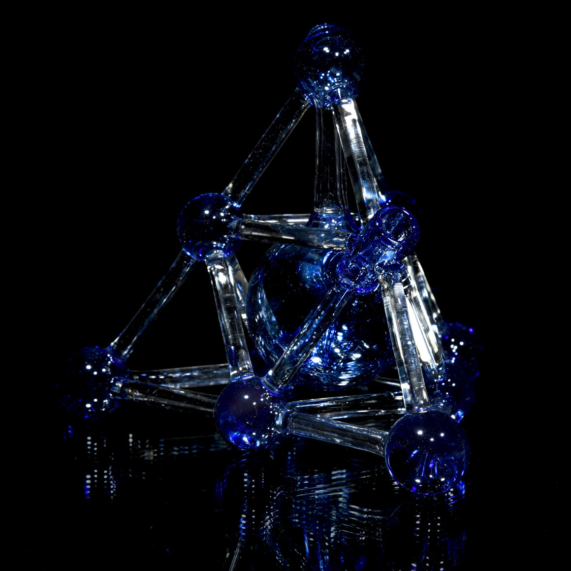 CFL Reactive Tetrahedron Rig - Serum/Cobalt - 10mm Female