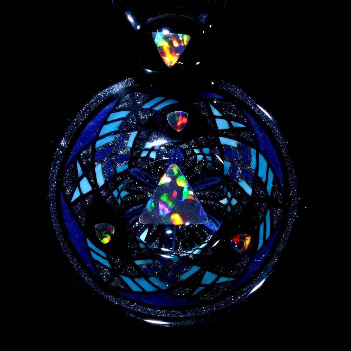 5-opal Steel Wool/Dark Blue Fillacello Pendant