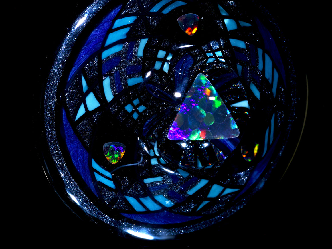 5-opal Steel Wool/Dark Blue Fillacello Pendant