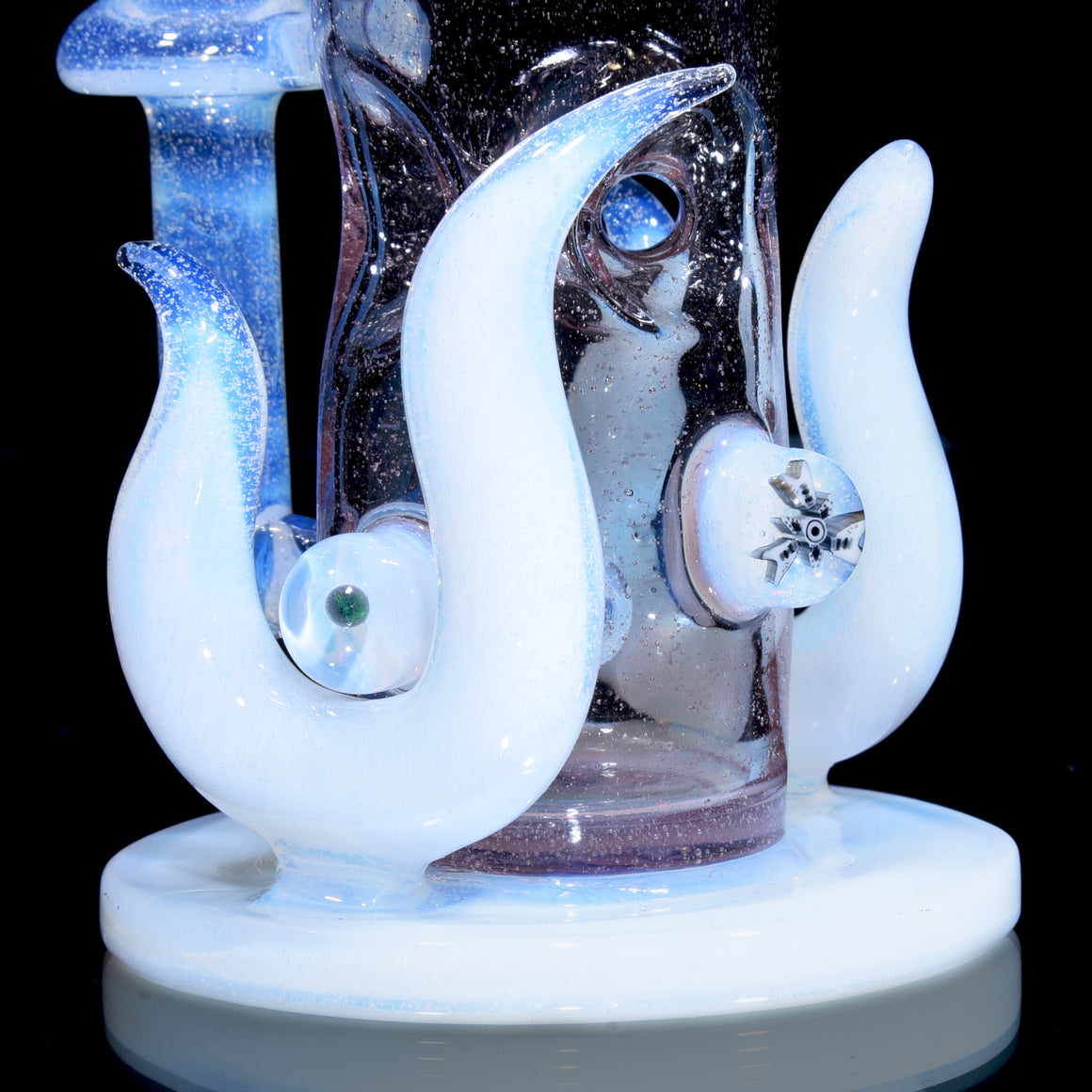 Blooper Straight Fab w/ Opal- CFL Phaze/Secret White- 14mm Female