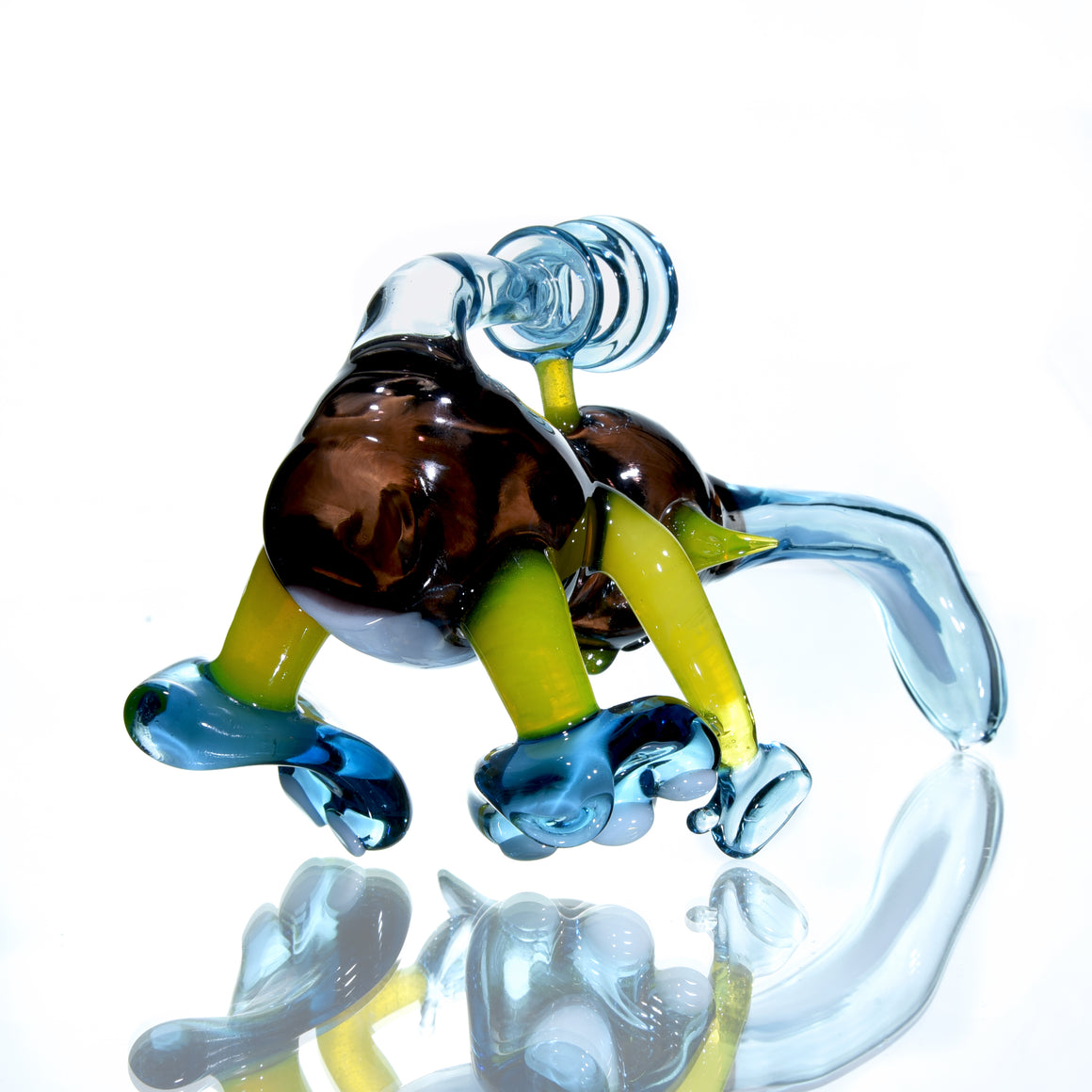 Rosin Rabbit Sculpted Rig - Raindrop/Lemon Drop/Sienna Brown - 14mm Female