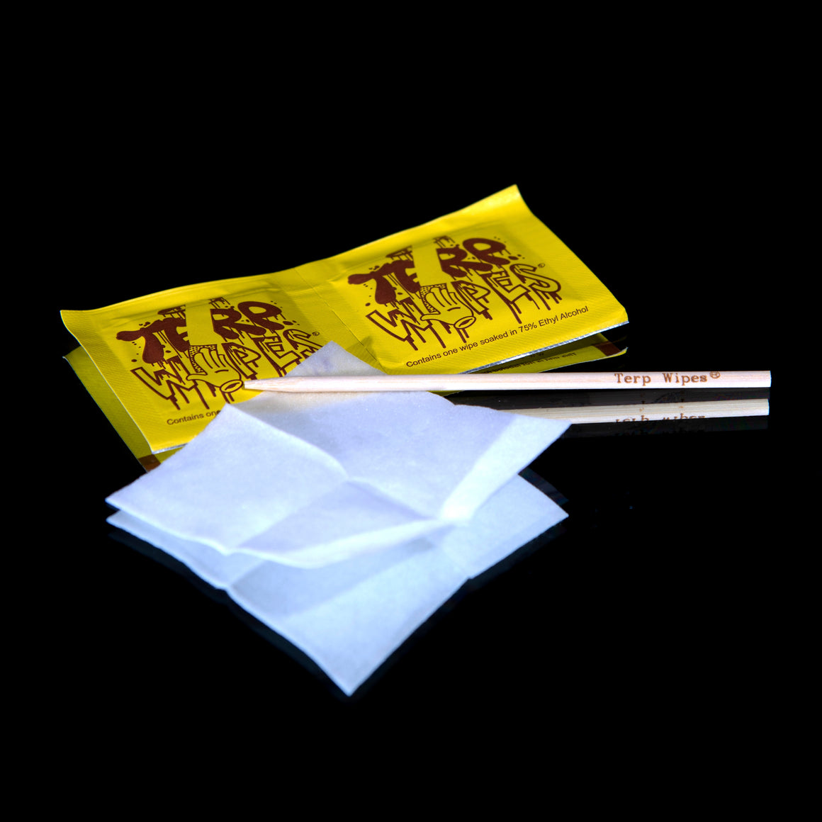 Terp Wipes - Ethyl Alcohol Cotton Wipes w/ Picks - 70 pack
