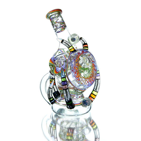 Collab - UV Reactive Opal'd-out Rewig Helitorium Dual-Recycler - 10mm Female